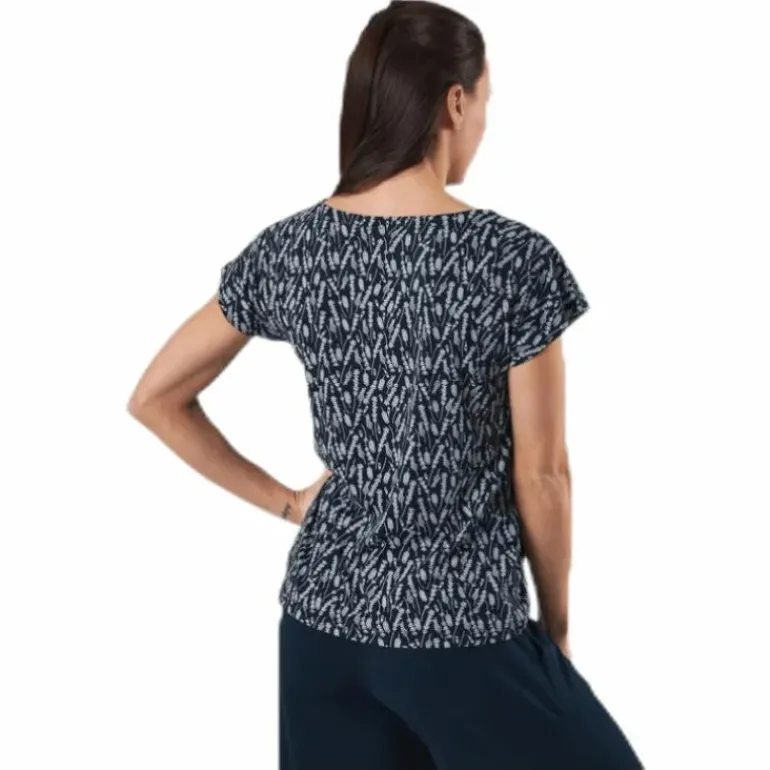 Melanie Capsleeve Blue/Patterned