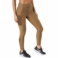Mesh Pocket Leggings Dark Brown
