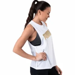 Metal Splash Adjustable Tank White
