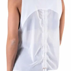 Metal Splash Adjustable Tank White