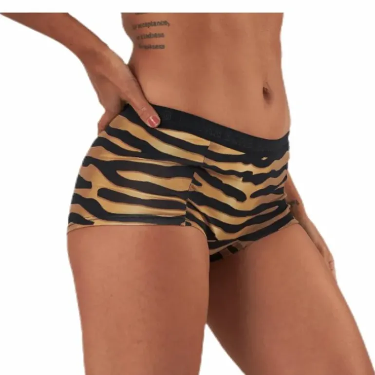 Mia Tiger Minishorts 2-Pack Black