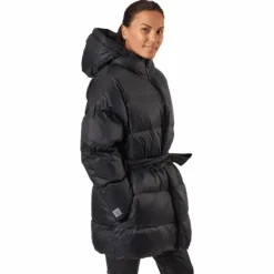 Mid Length Beltet Coat Black