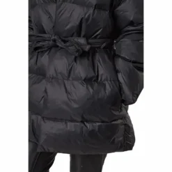 Mid Length Beltet Coat Black