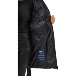 Mid Length Beltet Coat Black