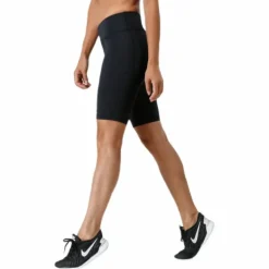 Mid-Rise Compression Shorts W Black