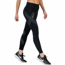 Mid-Rise Compression Tights Black/Grey