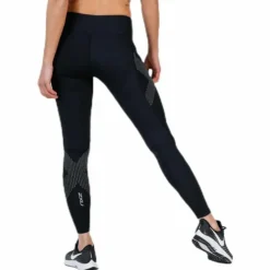 Mid-Rise Compression Tights Black/Grey
