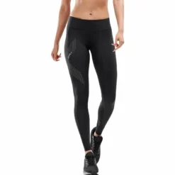 Mid-Rise Compression Tights Black/Grey
