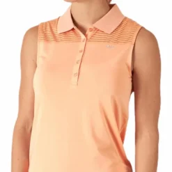 Miko Sleeveless Poloshirt Orange