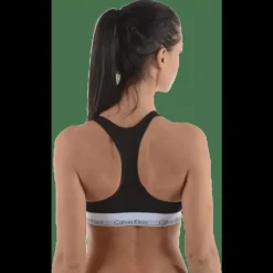 Modern Cotton Bralette Black