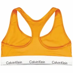 Modern Cotton Unlined Bralette Orange
