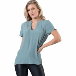 Molly Ss V-Neck Green