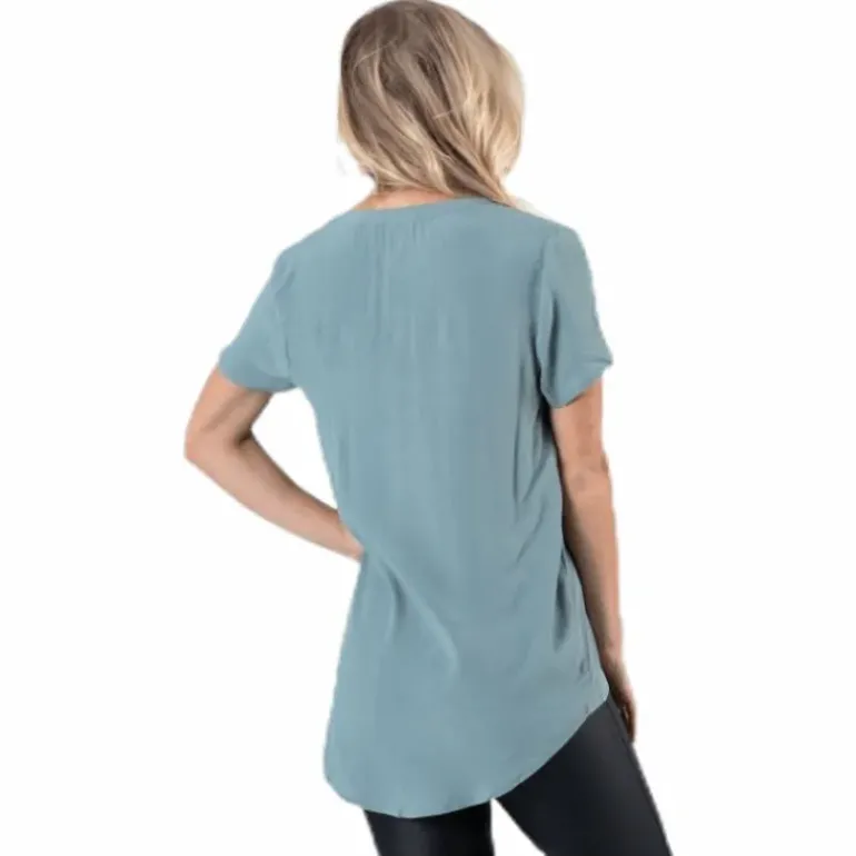 Molly Ss V-Neck Green