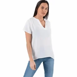Molly Ss V-Neck White