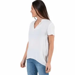 Molly Ss V-Neck White