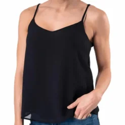 Moon Sl Top Wvn Black
