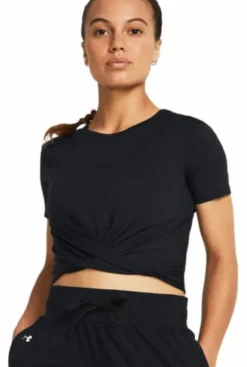 Motion Crossover Crop Ss Black