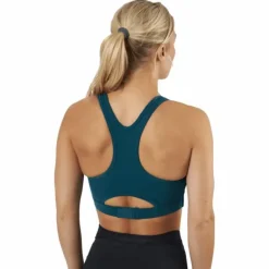 Motion Racerback Crop Deep Jade/white