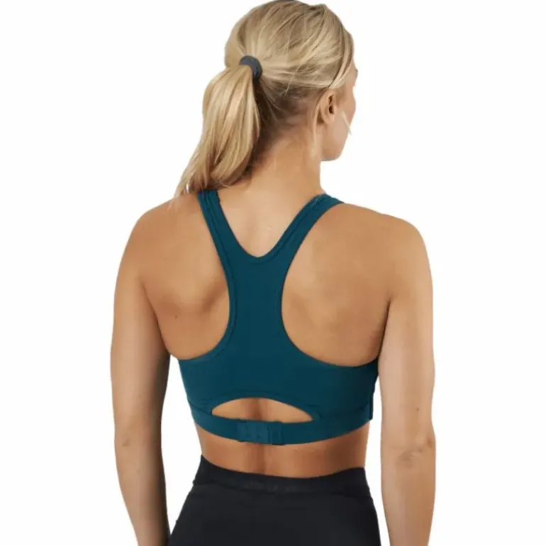 Motion Racerback Crop Deep Jade/white