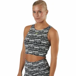 Myt Cotton Crop Tank Black