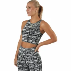 Myt Cotton Crop Tank Black