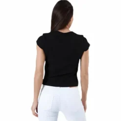 Nella S/S Button Top Black