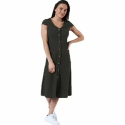 Nella S/S Dress Jrs Green