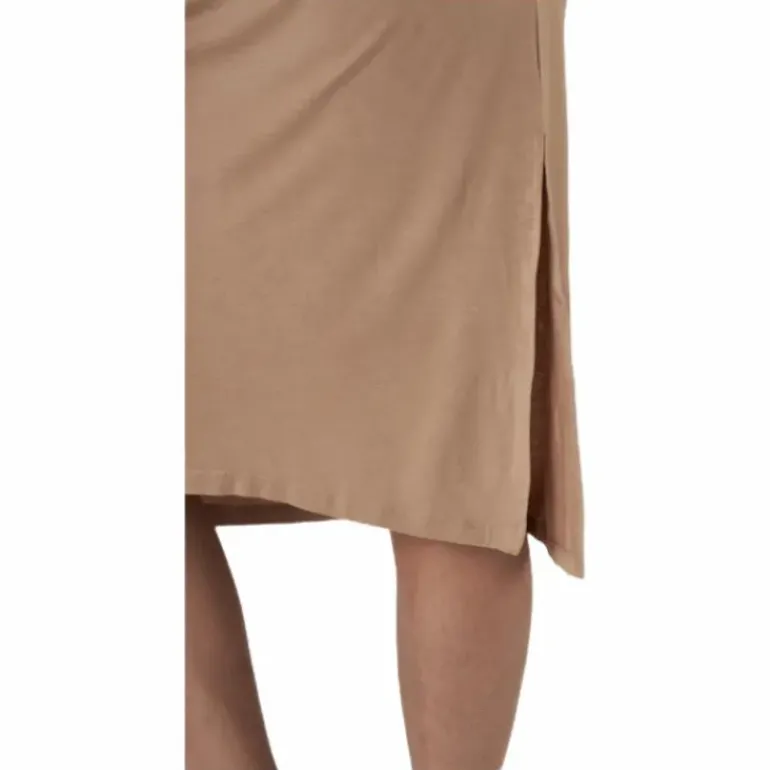 Neora Ss Fold Up Dress Beige