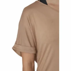 Neora Ss Fold Up Dress Beige