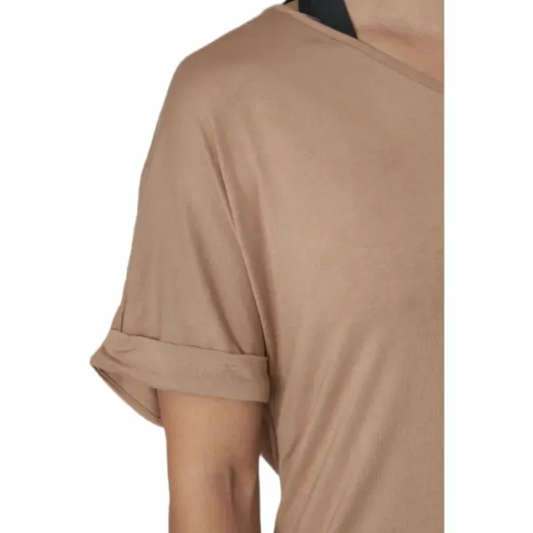 Neora Ss Fold Up Dress Beige