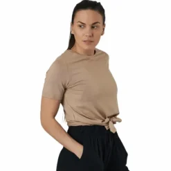 Neora Ss Tie Tee Beige
