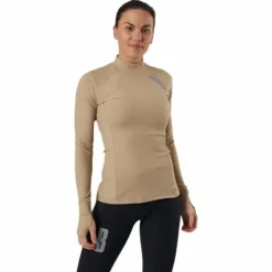 Night Rib LS Tee Beige