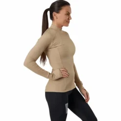 Night Rib LS Tee Beige