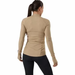 Night Rib LS Tee Beige