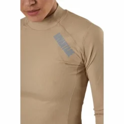 Night Rib LS Tee Beige
