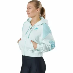 Nike Air Women's Full-zip Flee Barely Green/light Dew/washed