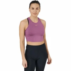 Nike Dri-fit One Luxe Women's Light Bordeaux/metallic Gold