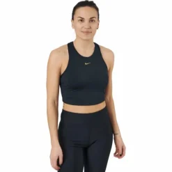 Nike Dri-fit One Luxe Women's Black/metallic Gold