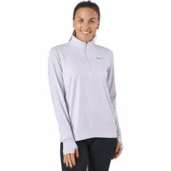 Nike Element Women's 1/2-zip R Doll/barely Grape/htr/reflecti