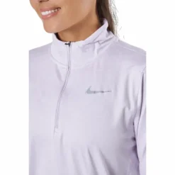 Nike Element Women's 1/2-zip R Doll/barely Grape/htr/reflecti