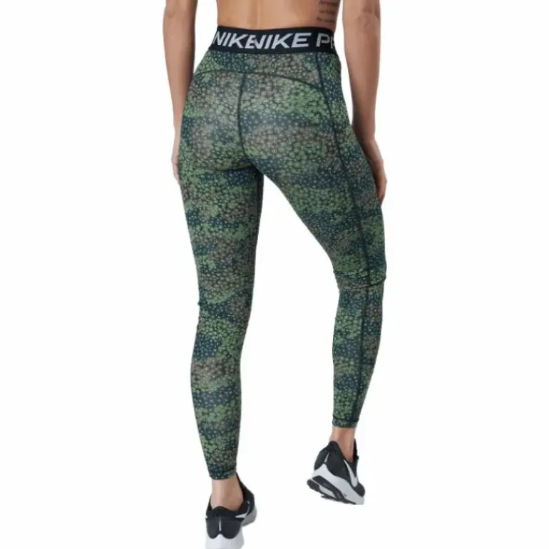 Nike Pro Dri-fit Women's Print Treeline/black/white