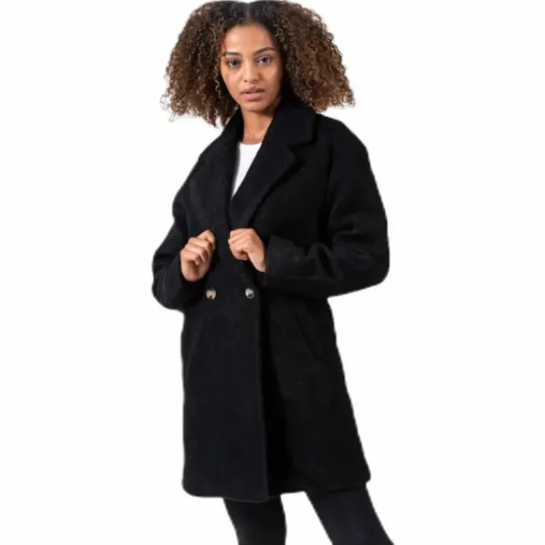 Nina Celeste Wool Coat Black