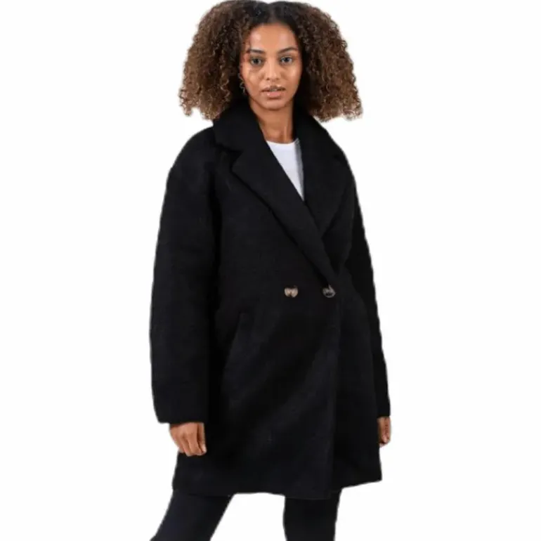 Nina Celeste Wool Coat Black