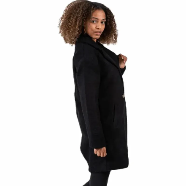 Nina Celeste Wool Coat Black