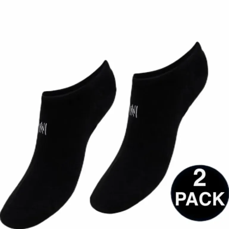 No Show Socks - Leo 2-Pack Black