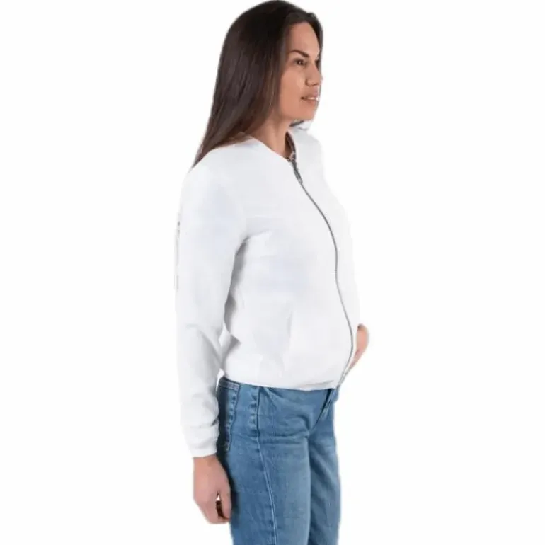 Nova Lux Bomber Jacket Solid 8 White