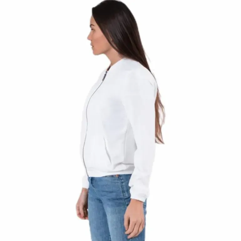 Nova Lux Bomber Jacket Solid 8 White