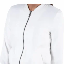 Nova Lux Bomber Jacket Solid 8 White