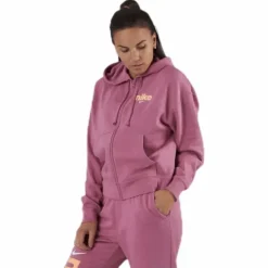 Nsw Hoodie Fz Flc Bb Vrsty Pink