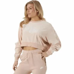 Nsw Retro Femme Crew Terry Beige